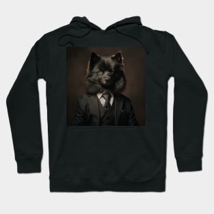 Schipperke Dog in Suit Hoodie